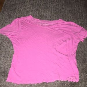 Pink holister crop top